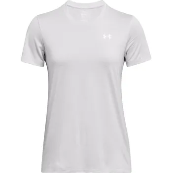 Dámské tričko Dámské funkční tričko s krátkým rukávem Under Armour TECH SSC - TWIST W šedé 1384230-014 - S | UK 12 | US 13