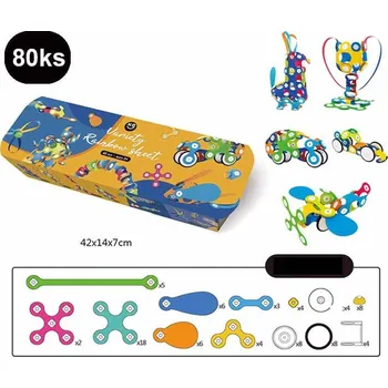 ostatní stavebnice Magnetická stavebnice Flexy 80ks CABT178