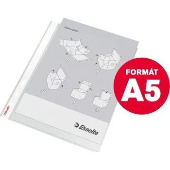 Obal A5 závěsný Esselte Standard, čirý, 100 ks