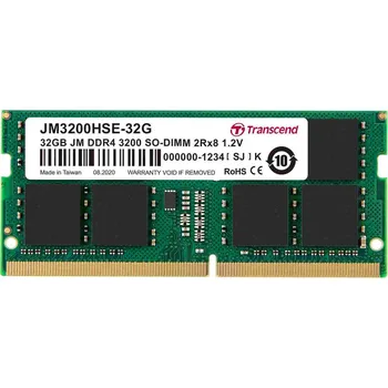 Operační paměť TRANSCEND SODIMM DDR4 32GB 3200MHz 2Rx8 2Gx8 CL22 1.2V