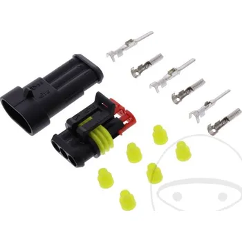 Auto elektroinstalace Elektrický konektor vodotěsný, tzv. štekr, tříkontaktový, 3P/1,5 - JMP