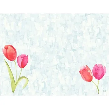 Jednorázové nádobí Prostírka 30 x 40 cm Dunicel Painted Tulips, 100 ks 100031853