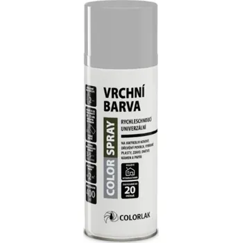 Barva ve spreji Colorlak Sprej Color, vrchní barva RAL9006 stříbrná lesklá, 400 ml