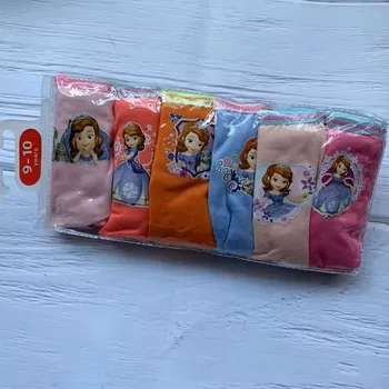 Dívčí spodní kalhotky (balení 6 ks) s Disney postavičkami Motiv: 2 princezna Sofie, Velikost: 7-8 let