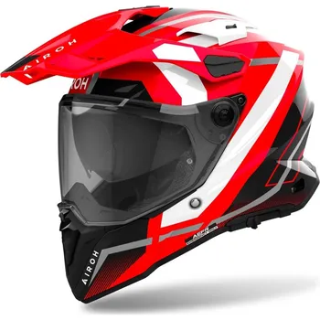 Helma na motorku Enduro helma Airoh Commander 2 Mavick lesklá červená XS