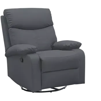 Křeslo SAMBA, křeslo polohovací, ekologická kůže šedá