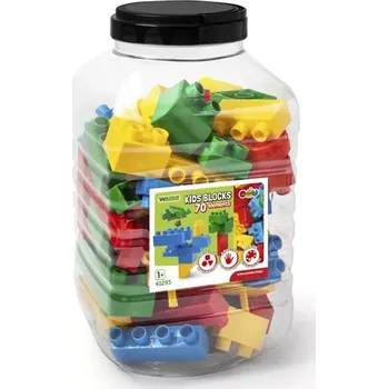 ostatní stavebnice Stavební kostky v dóze – 70 dílů Kids Blocks