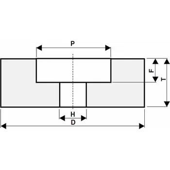 Brusný kotouč Tyrolit T428293 | Brusný kotouč s jednostranným vybráním 125x25x32-70x10 mm, 96A22Q4B50 (Z22)
