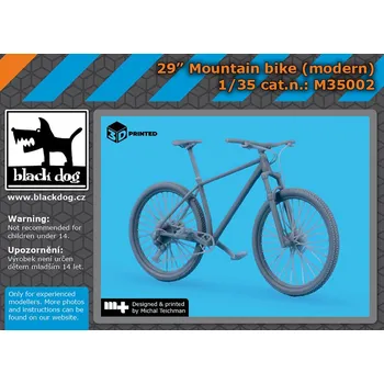Plastikový model Blackdog 1/35 29“ Mountain bike (modern)