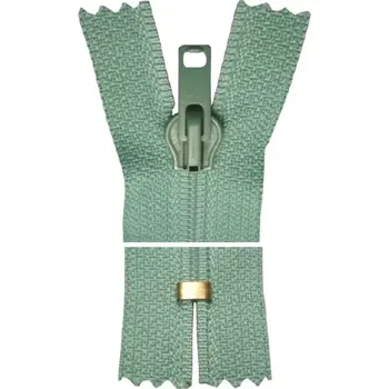 Zip Spirálový zip, nedělitelný - 35cm - tyrkysový - Koh-i-noor - BALENÍ 10 ks