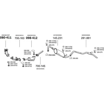 Filtr pevných částic filtr pevných částic Bosal 097-367