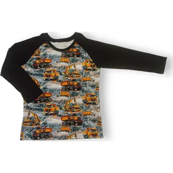 dosupliku Dětské tričko Stroje dlouhý rukáv 110