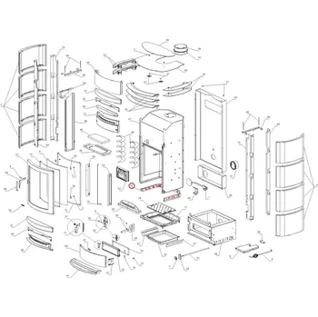 Krbová kamna La Nordica - náhradní plechový profil pro Norma S Evo IDro D.S.A.