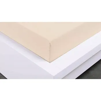 Prostěradlo PROSTĚRADLA * PROSTĚRADLO Jersey 90 x 200 bílá káva