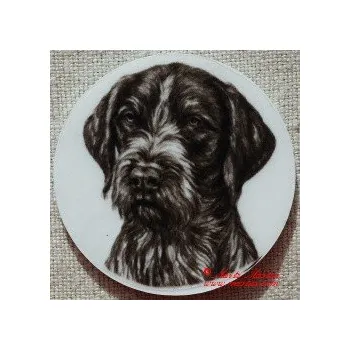 Český fousek, ohař magnet nebo placka - Špendlík brožový