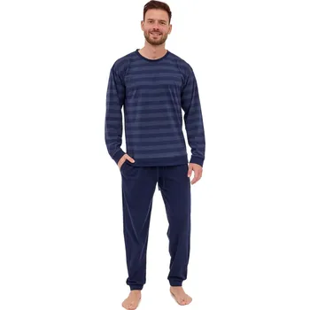 Pánské pyžamo Tmavě modré pánské pyžamo Loose - Cornette, tmavě modrá M i41_9999952121_2:tmavě modrá_3:M_