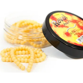 Umělá nástraha Revol Baits nástraha Roe 100mm příchuť sýr-česnek, barva světle žlutá 10ks