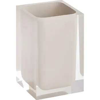 Držák kartáčků Bemeta Vista na postavení 11x7cm béžová/čirá