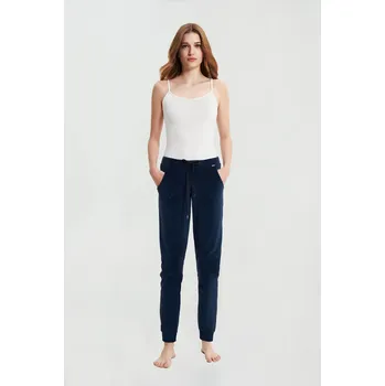 Dámské kalhoty Vamp Sametové kalhoty s vysokým pasem 21192