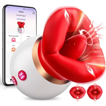 Vibrátor SuperLove 3in1 Sucking, Licking & Rotating Tongue Vibrator