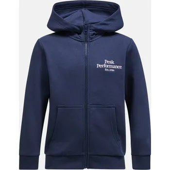 Dívčí mikina MIKINA PEAK PERFORMANCE JR ORIGINAL ZIP HOOD BLUE SHADOW