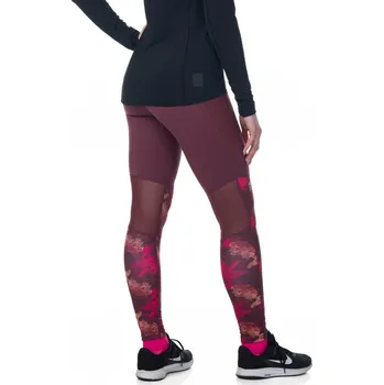 Dámské legíny Dámské legíny Ligano-w Tmavě červená vzor - Kilpi tmavě červená 44