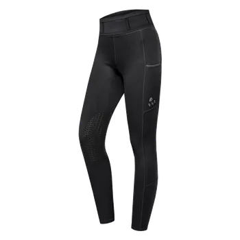 Jezdecké kalhoty Legíny jezdecké Ella s gripem ELT, černé, Dámské - 44