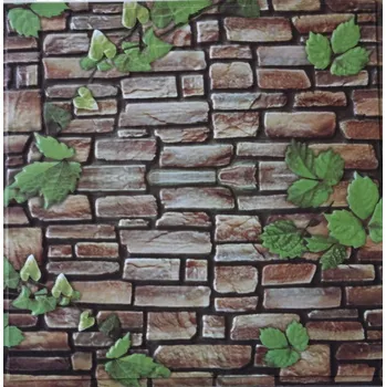 Samolepící dekorace WALL STICKER Samolepka na zeď 3D 30x30 cm Imitace - dlažba kámen