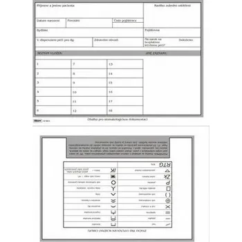Tiskopis Obálka na stomatologickou dokumentaci