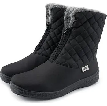 Dámská zimní obuv Vlnka Dámské prošívané sněhule na zip černá velikost obuv dospělí 40