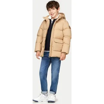 Dámská bunda Tommy Hilfiger Vatovaná bunda KB0KB09401 Béžová Regular Fit 14Y