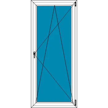 Okno Aluplast Balkónové dveře 70x220 | otevírací a sklopné | Ideal 8000 | Trojsklo BARVA PROFILU: Bílá - Bílá