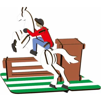 3D puzzle Woodcraft Dřevěné 3D puzzle stojánek na tužky dostihy