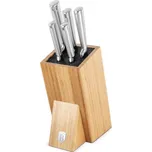 Sada nožů nerez v dřevěném bloku 6 ks
