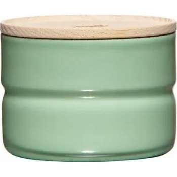 Dóza na potraviny Riess - Kuchyňská nádoba s dřevěným víkem 0,2l Slow Green
