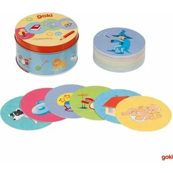 Volný čas Goki Obrázková pantomima - hra beze slov v plechové krabičce