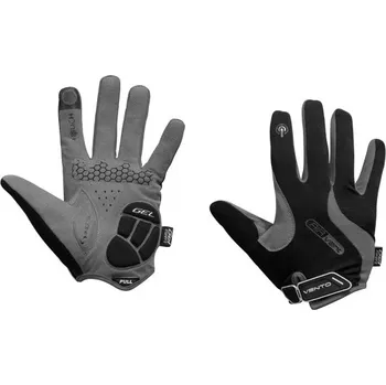 Cyklistické rukavice rukavice VENTO FF MTB černo/šedé GEL Velikost: M