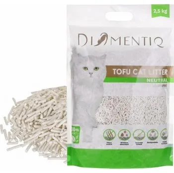 Podestýlka pro kočku DIAMENTIQ Tofu Neutral Ultra clumping - rostlinné stelivo - 2,5 kg