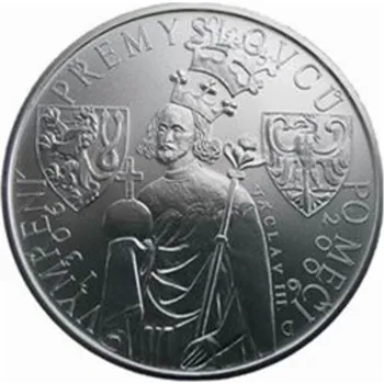 Stříbrná mince 200 Kč ke 700. výročí vymření Přemyslovců po meči 2006 Proof