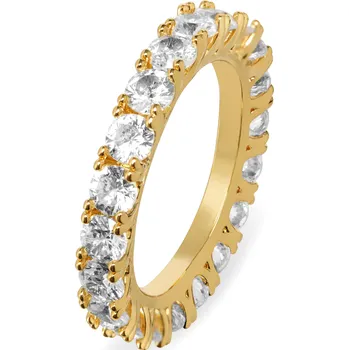 Prsten Troli Třpytivý pozlacený prsten se zirkony VBR039G-A 52 mm + 2 měsíce na vrácení zboží