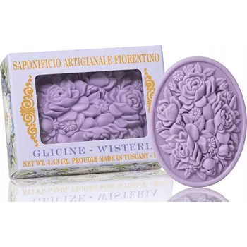Mýdlo Saponificio Artigianale Fiorentino SAF - Přírodní tuhé mýdlo Vistárie 1 ks - 125 g