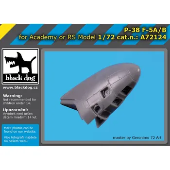 Plastikový model Blackdog 1/72 P-38 F-5A (Academy, RS model)