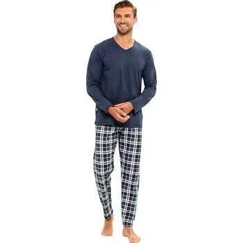 Pánské pyžamo Pánské pyžamo Darren modré 3XL