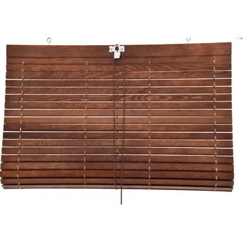 Roleta Vingo Dřevěná roleta na pergolu - hnědá, 2. jakost Šířka rolety: 120 cm, Rozvin rolety: 250 cm