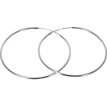 Náušnice Argento 65560 Stříbrné náušnice kruhy - 50 mm průměr