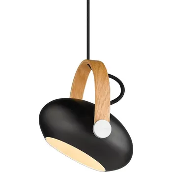 Kovové naklápěcí světlo Halo Design DC s dřevěným dekorem Varianta: Ø 180 x 170 mm, G9, 28 W, černá