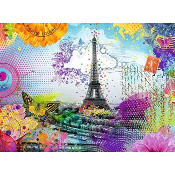 RAVENSBURGER Puzzle Pohlednice z Paříže 500 dílků
