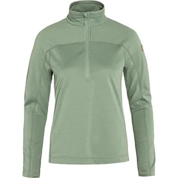 Dámská mikina Mikina Fjällräven Abisko Lite Fleece Half Zip Woman Misty Green - S