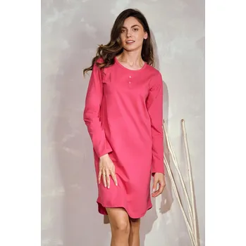 Dámské pyžamo Elegantní bavlněná noční košile s dlouhými rukávy Taro, s i240_199056_2:s