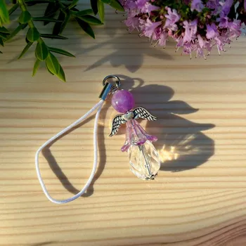 Šperk Atelier Fantazie - Andílek pro štěstí s minerálem XXXI - Malachit